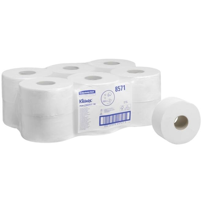 Toiletpapier Kleenex jumbo 2-laags 180m wit 8571