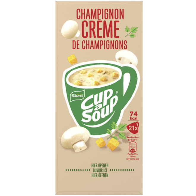 Cup-a-Soup Knorr champignon crème 21x175ml