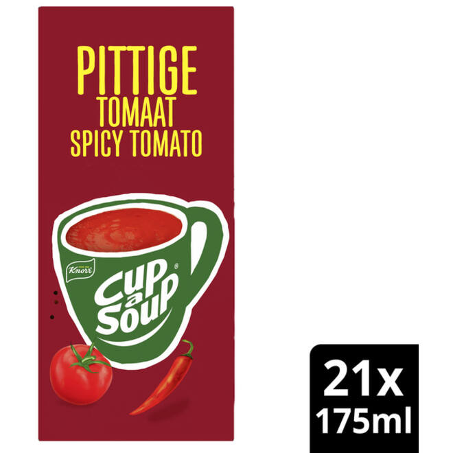 Cup-a-Soup Knorr pittige tomaat 21x175ml.