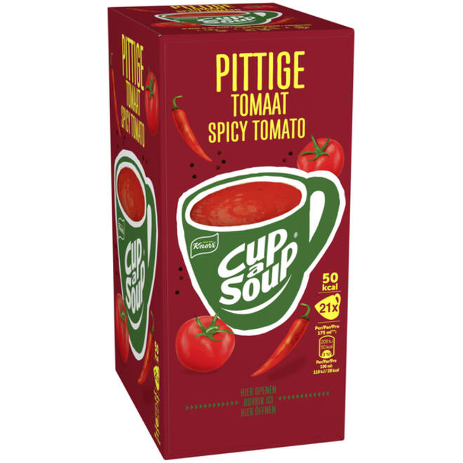 Cup-a-Soup Knorr pittige tomaat 21x175ml.