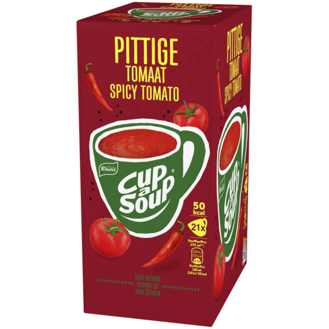 Cup-a-Soup Knorr pittige tomaat 21x175ml.