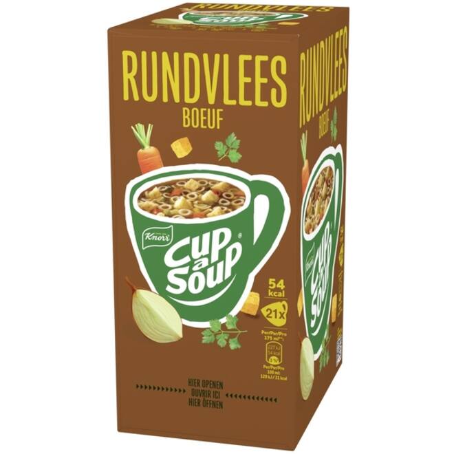 Cup-a-Soup Knorr rundvlees 21x175ml
