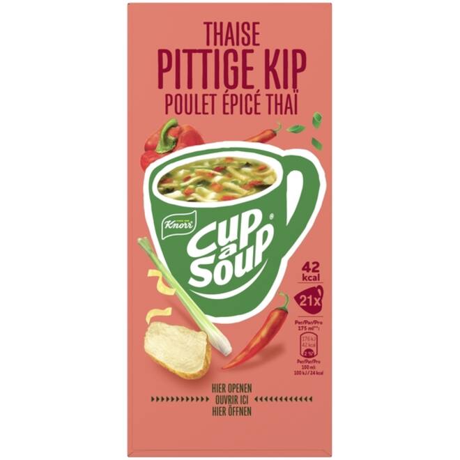 Cup-a-Soup Knorr Thaise pittige kip 21x175ml