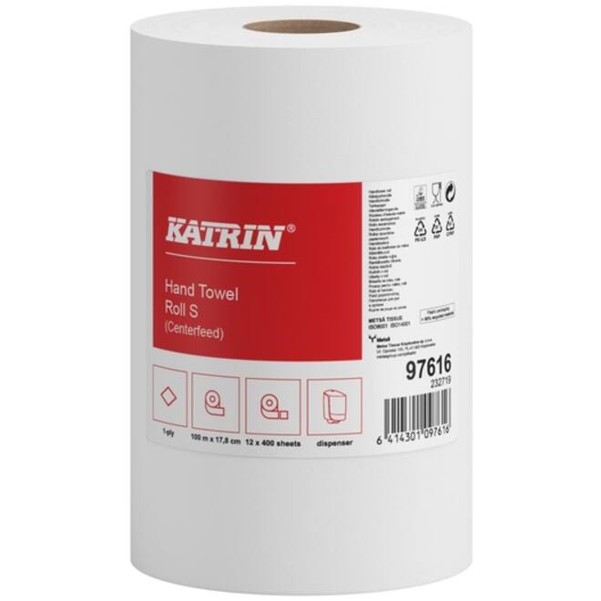 Poetspapier Katrin Plus klein 1-laags 400 vel wit 97616