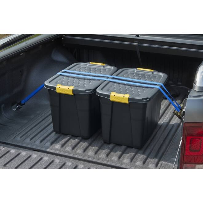 Opbergbox Bankers Box 60L met handgrepen robuust zwart