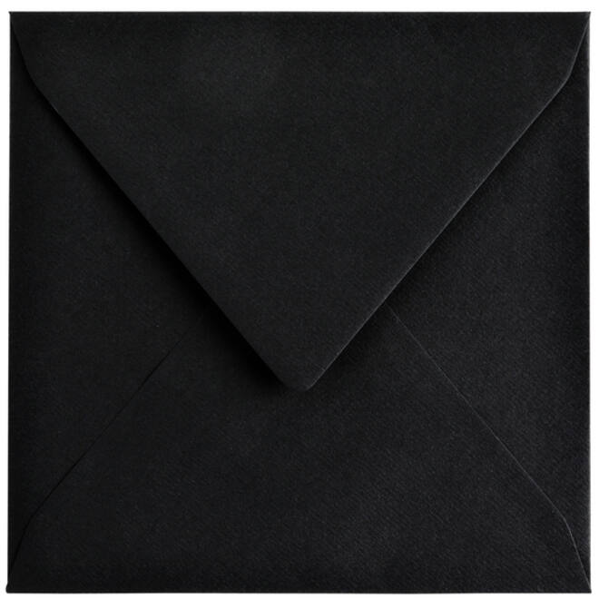 Envelop Papicolor 140x140mm ravenzwart