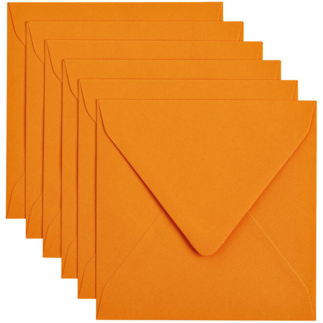 Envelop Papicolor 140x140mm oranje