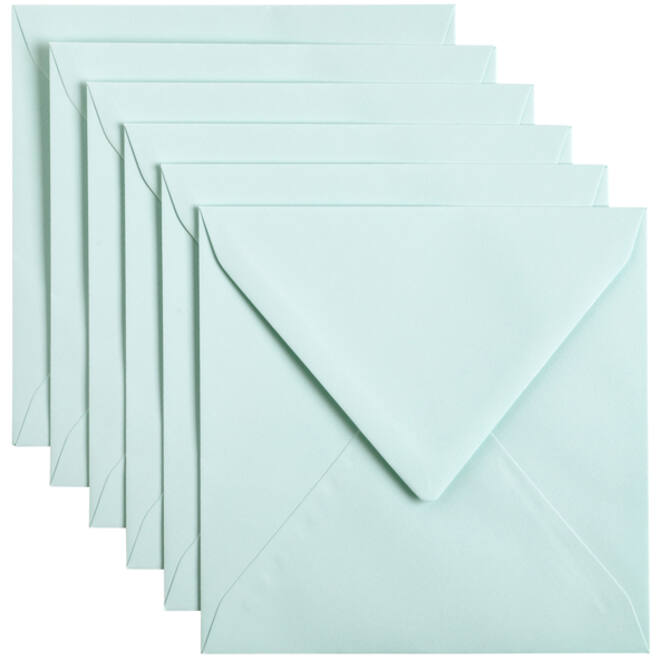 Envelop Papicolor 140x140mm zeegroen