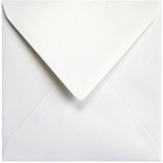 Envelop Papicolor 140x140mm metallic parelwit