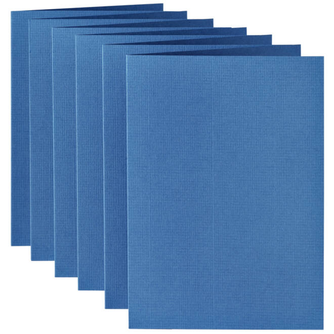 Correspondentiekaart Papicolor dubbel 105x148mm donkerblauw pak à 6 stuks