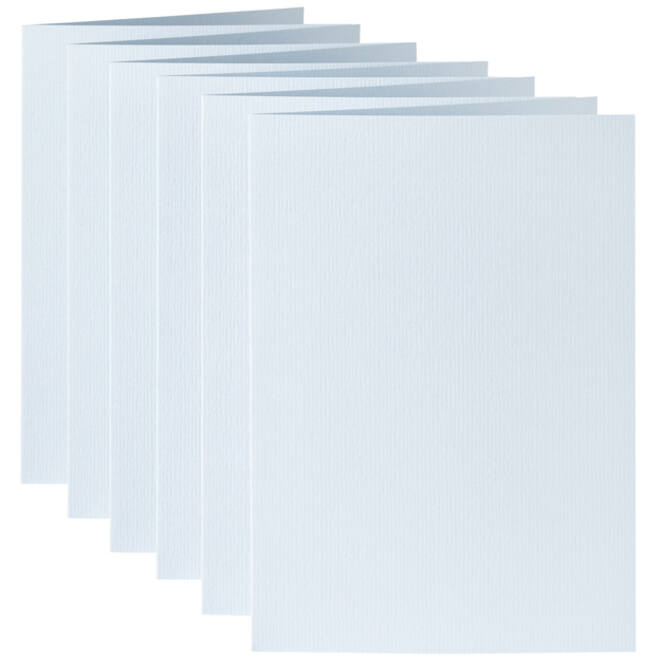 Correspondentiekaart Papicolor dubbel 105x148mm babyblauw pak à 6 stuks