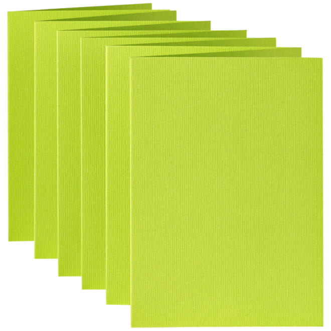 Correspondentiekaart Papicolor dubbel 105x148mm appelgroen pak à 6 stuks