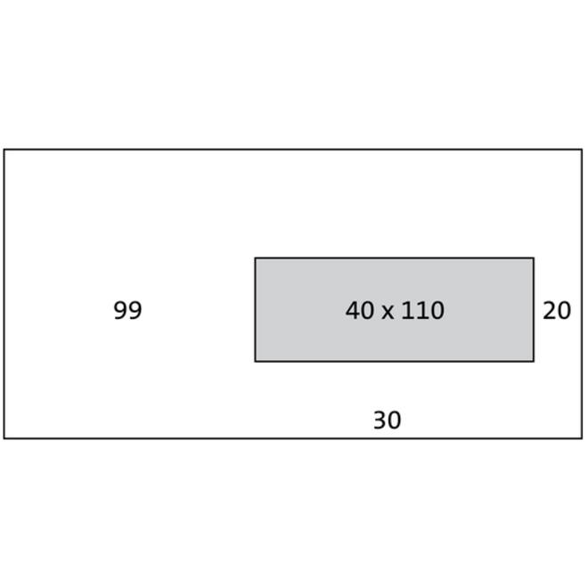 Envelop IEZZY C5/6 114x229mm venster rechts gegomd wit 500st