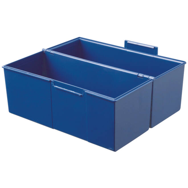 Kaartenbak Han breed A5 kunststof blauw
