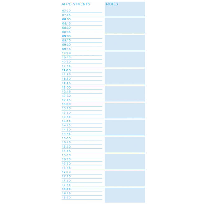 Things to do Djois Atlanta recycled papier Today 140x297mm 125vel 70gr blauw