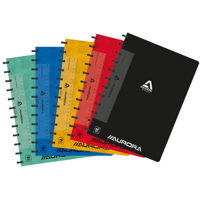 Schrift Adoc Classic A4 ruit 5x5mm 144 pagina's 90gr assorti