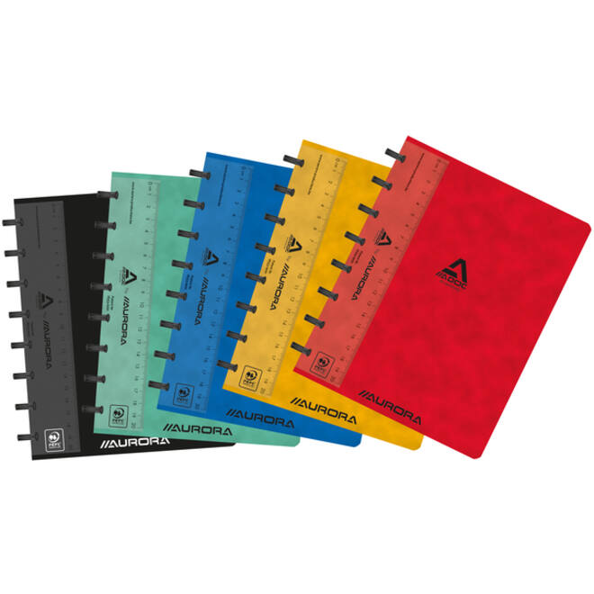 Schrift Adoc Classic A5 ruit 4x8mm 144 pagina's 90gr assorti