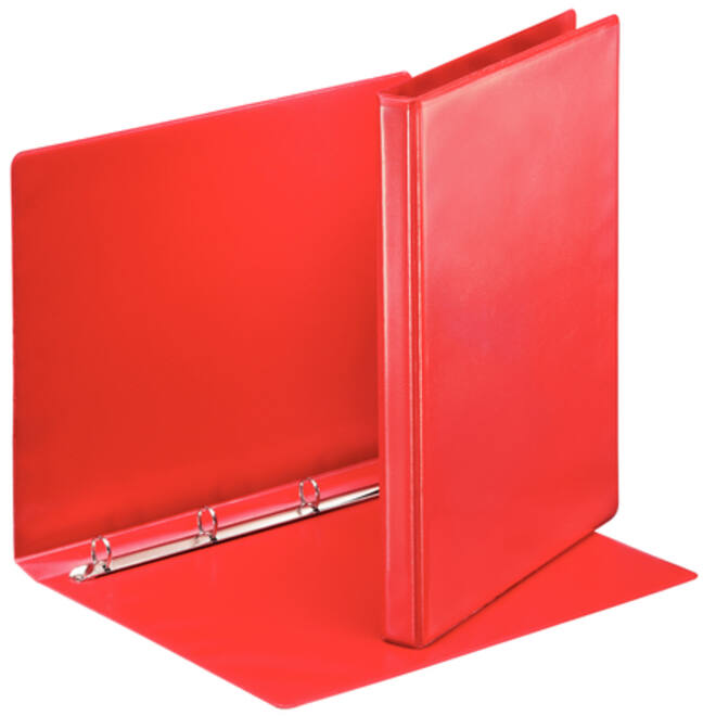 Presentatieringband Esselte Essentials panorama A4 4-rings O-mechaniek 30mm rood