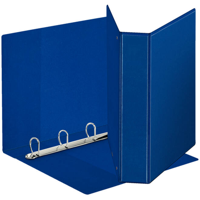 Presentatieringband Esselte panorama A4 4-rings D-mechaniek 51mm PP blauw