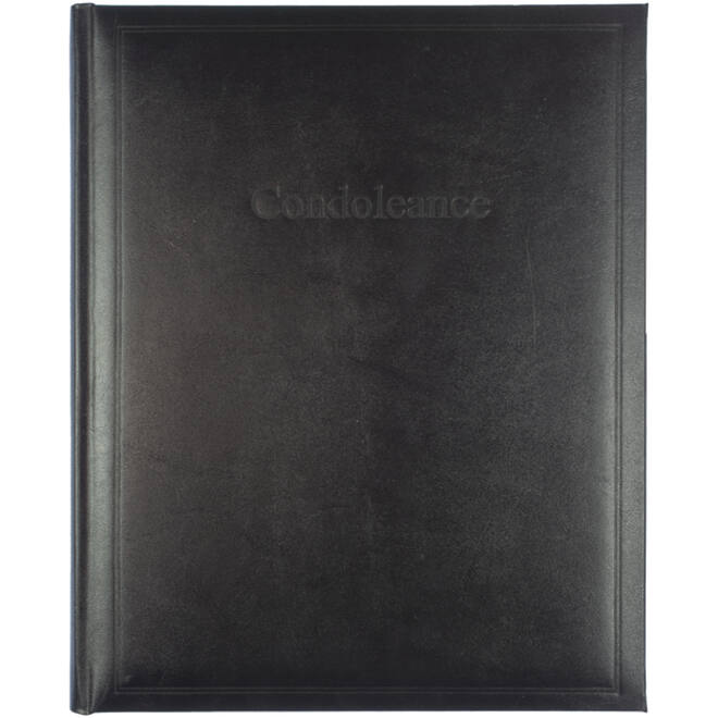 Condoleancealbum Kangaro 260x210mm zwart