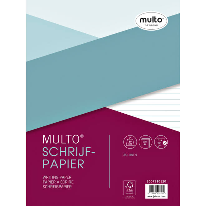 Interieur Multo A4 23-gaats lijn 100vel
