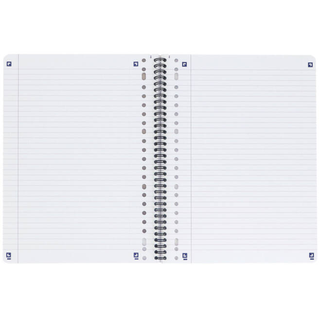 Collegeblok Oxford School A4+ lijn 23-gaats 160 pagina's 80gr zwart