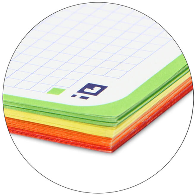 Projectboek Oxford School A4+ ruit 5x5mm 4-gaats 240 pagina's rood