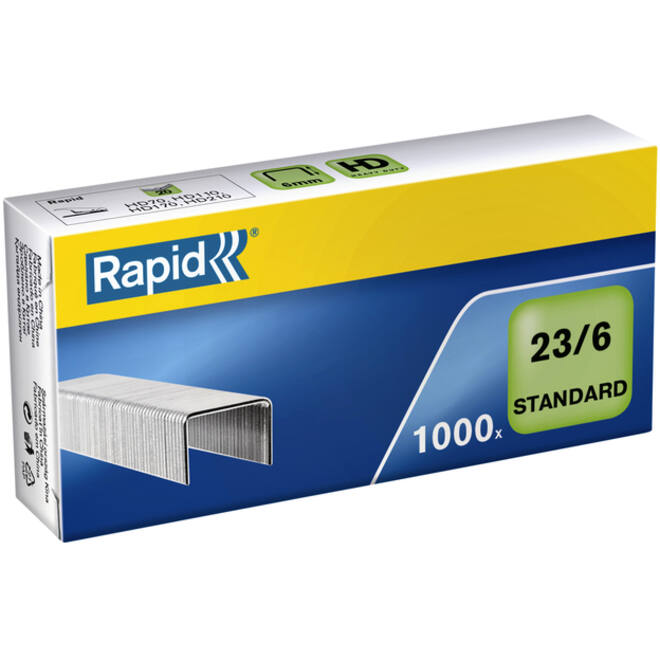Nieten Rapid 23/6 gegalvaniseerd standaard 1000stuks