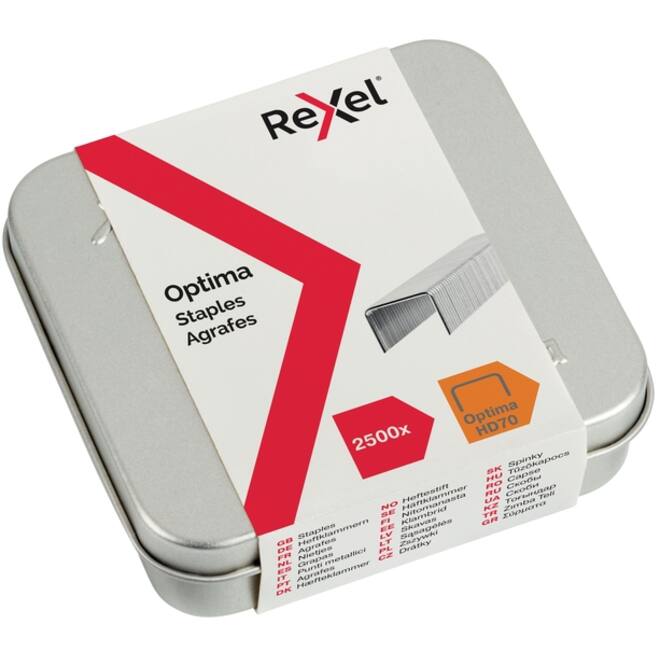 Nieten Rexel Optima nr70HD gegalvaniseerd 2500stuks