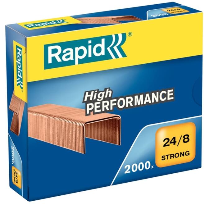 Nieten Rapid 24/8 verkoperd strong 2000 stuks
