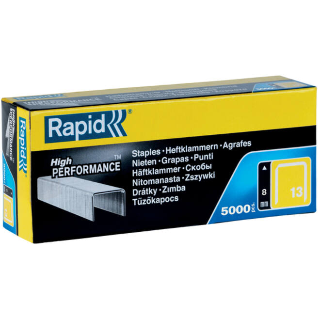 Nieten Rapid 13/8 gegalvaniseerd standaard 5000 stuks