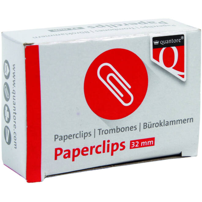 Paperclip Quantore R2 32mm kort