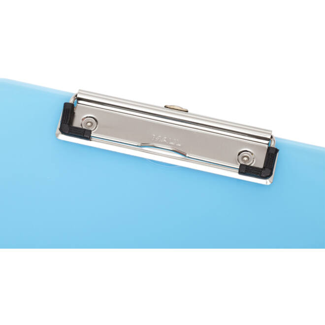 Klembord MAUL A4 staand transparant PS neon blauw