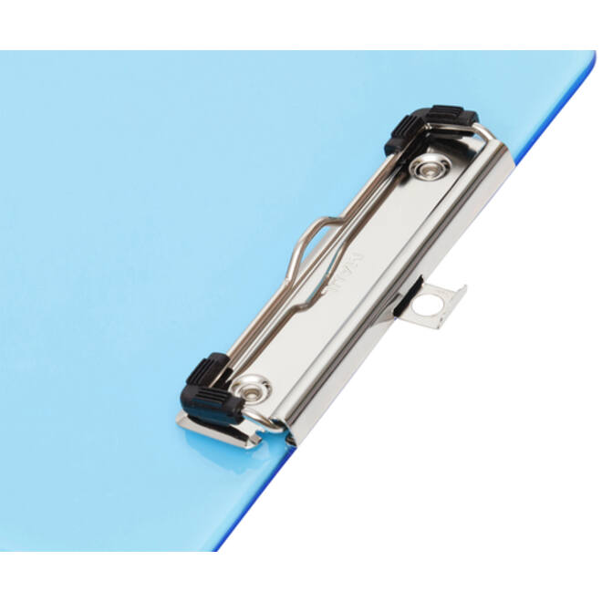 Klembord MAUL A4 staand transparant PS neon blauw