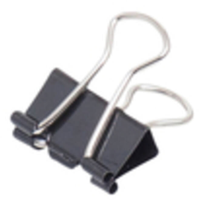 Papierklem MAUL 213 foldback 13mm capaciteit 4mm zwart