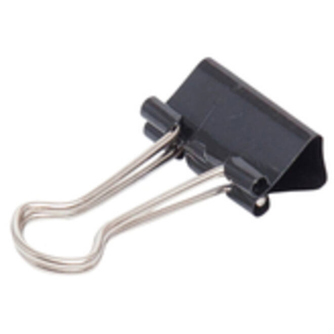 Papierklem MAUL 213 foldback 19mm capaciteit 7mm zwart