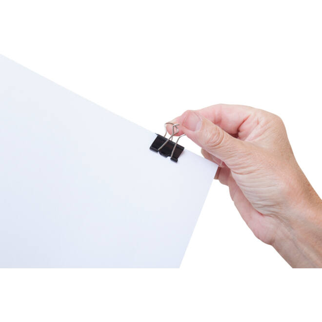 Papierklem MAUL 213 Foldback 25mm capaciteit 9mm zwart