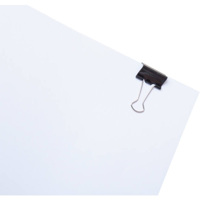 Papierklem MAUL 213 Foldback 25mm capaciteit 9mm zwart