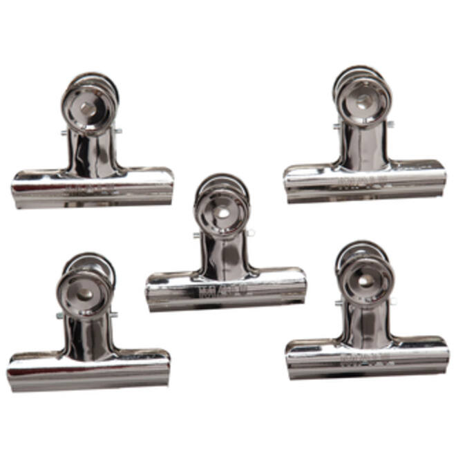 Papierklem MAUL Bulldog 70mm capaciteit 40mm zilver