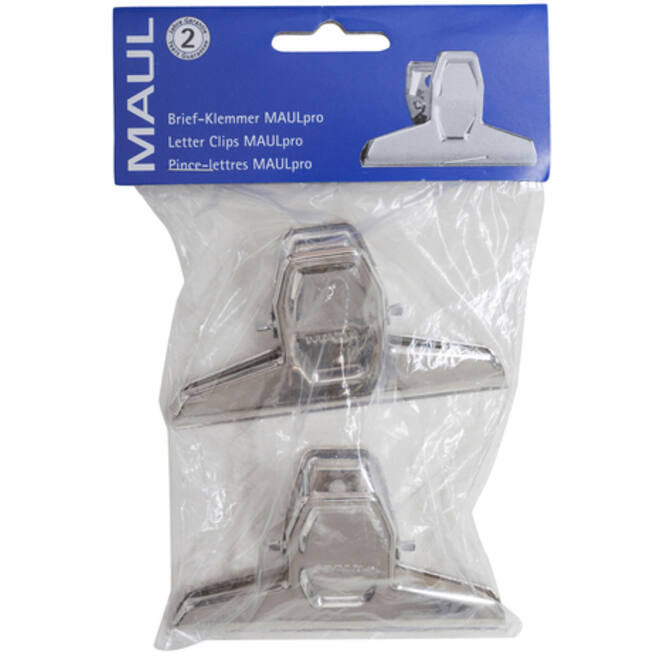Papierklem MAUL Pro 95mm capaciteit 25mm zilver