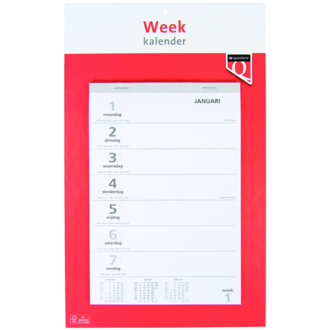 Weekkalender 2026 Quantore