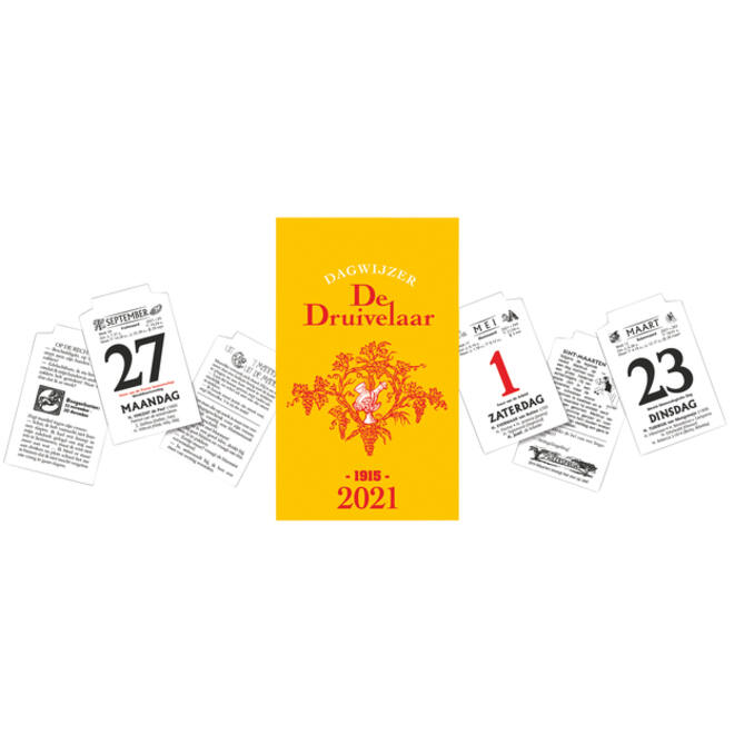 Dagscheurkalender 2027 de Druivelaar