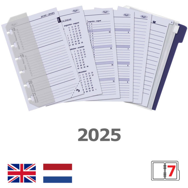 Agendavulling 2026 Kalpa Pocket jaardoos 7dagen/2pagina'