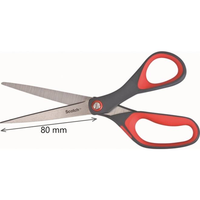 Schaar Scotch 20cm precision rood blister