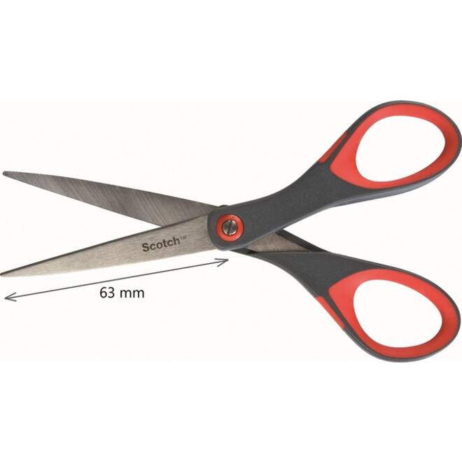 Schaar Scotch 18cm precision rood blister