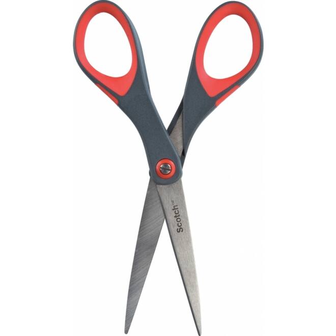 Schaar Scotch 18cm precision rood blister