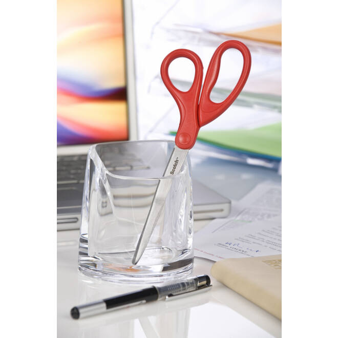 Schaar Scotch 18cm universeel rood blister