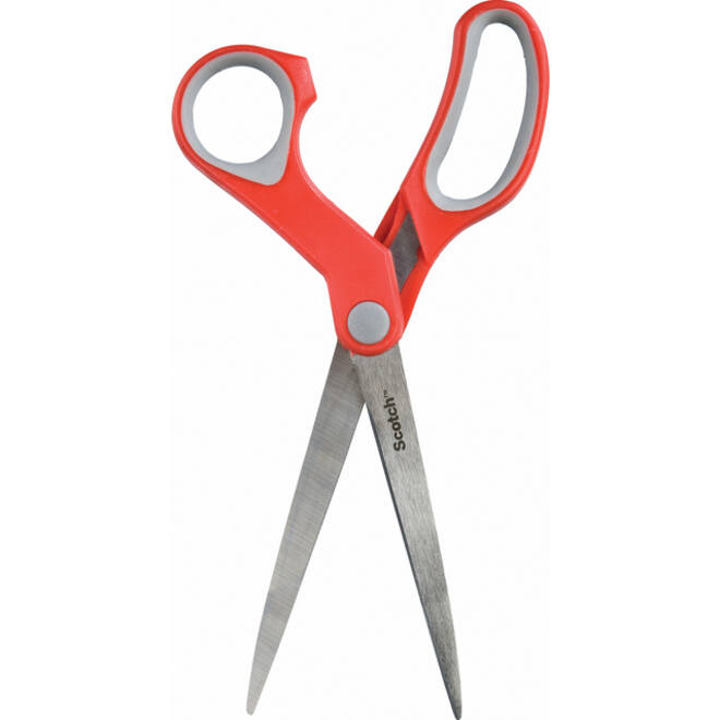 Schaar Scotch 18cm comfort rood blister