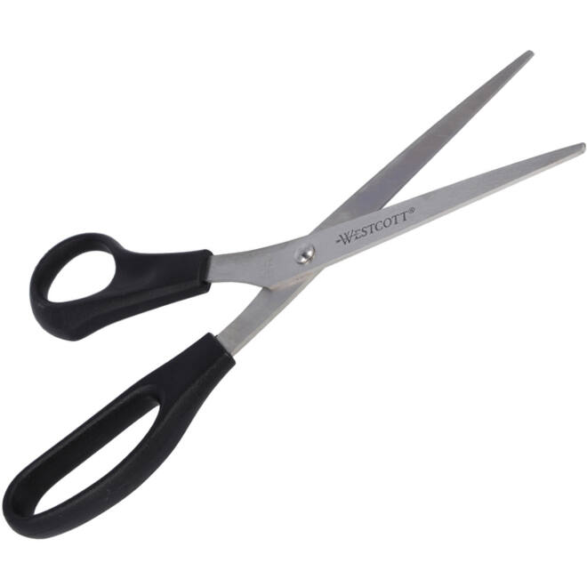 Kantoorschaar Westcott 210mm met kunststof grip linkshandig rvs