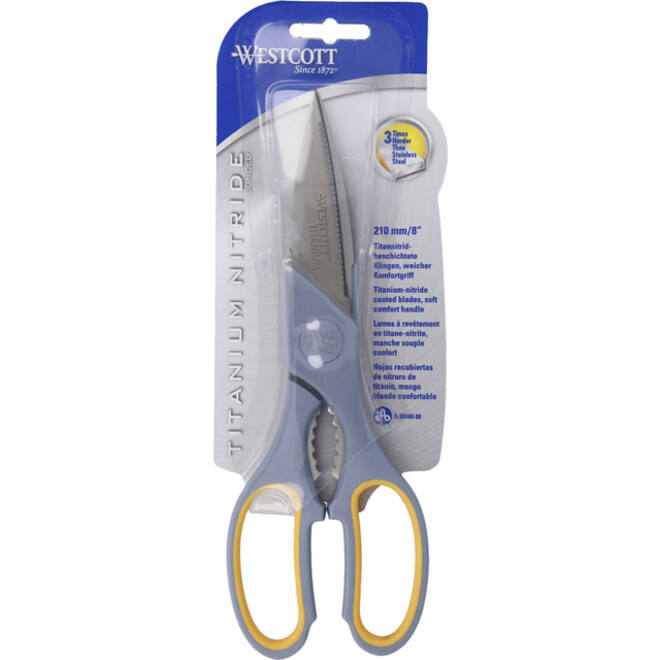 Kantoorschaar Westcott 210mm met softgrip titanium